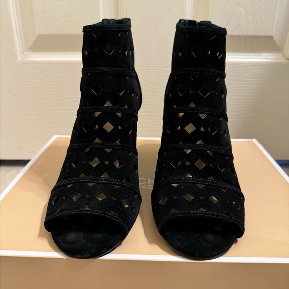 Michael Kors Uma Wedge Suede Heels - Picture 2 of 6